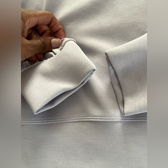 🍋LIKE NEW Lululemon Softstreme Faint Lavender Perfectly Oversized Crop Crew - 10 - Picture 7 of 11